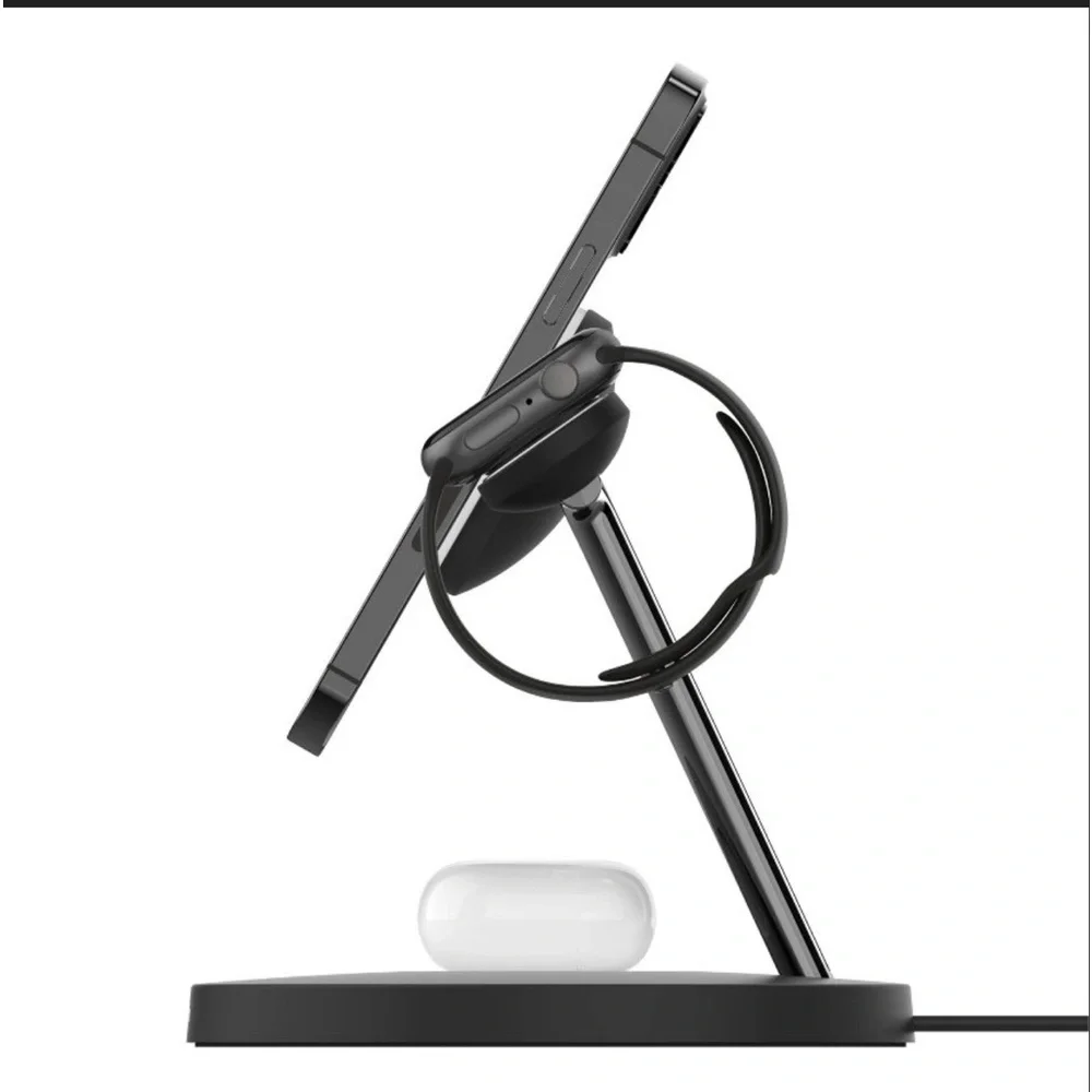 Belkin BoostCharge Pro 15W 3-in-1 Wireless Charger with MagSide NEW IN BOX
